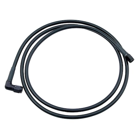 Allstar Performance 30 in. 90 deg -4 AN No. 4 Black Coated Braided Line ALL48405